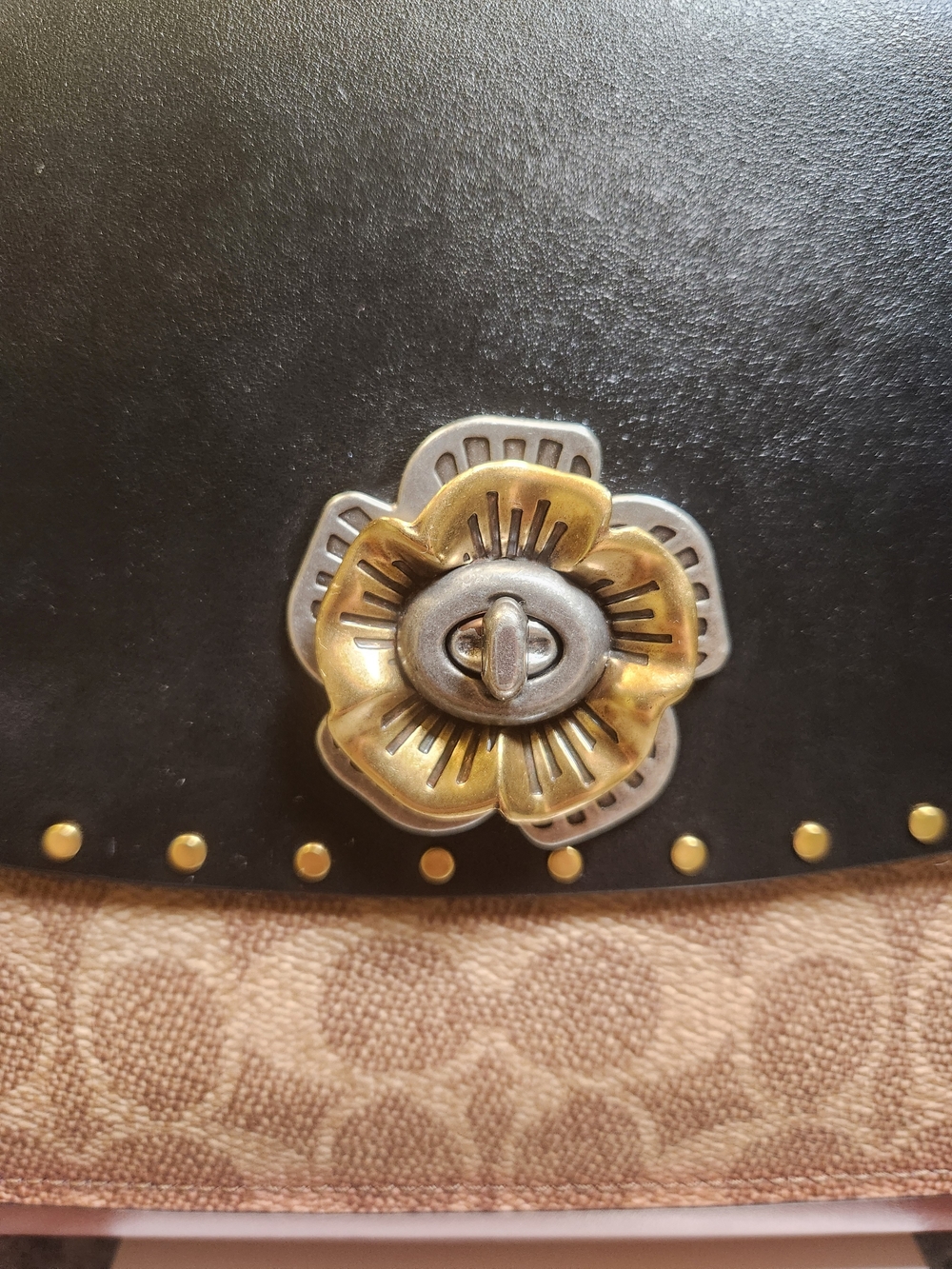 Coach Parker Rivets Tea Rose Chain Bag - Picture 2 of 14